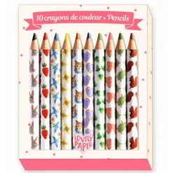 Djeco 10 Mini Kleurpotloden Aiko