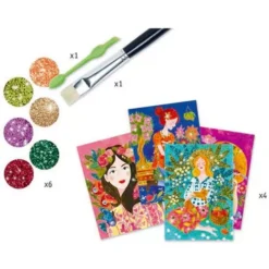 Djeco Glitterschilderijen Bloemengeuren 4 Djeco Glitterschilderijen Bloemengeuren -Djeco Speelgoed djeco glitterschilderijen bloemengeuren dj09508