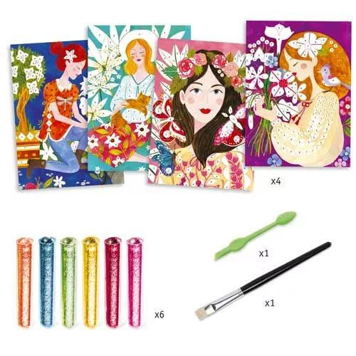 djeco glitterschilderijen bloemengeuren Djeco Glitterschilderijen Bloemengeuren -Djeco Speelgoed djeco glitterschilderijen bloemengeuren dj09508 5