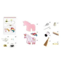 Djeco Knutselset Kunst En Techniek - Broche Eenhoorn -Djeco Speelgoed djeco knutselset kunst en techniek broche eenhoorn 1