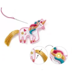 Djeco Knutselset Kunst En Techniek - Broche Eenhoorn -Djeco Speelgoed djeco knutselset kunst en techniek broche eenhoorn 2