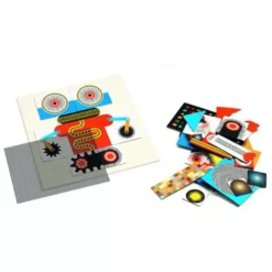 Djeco Spel Kinoptik Robots -Djeco Speelgoed djeco spel kinoptik robots dj05611b