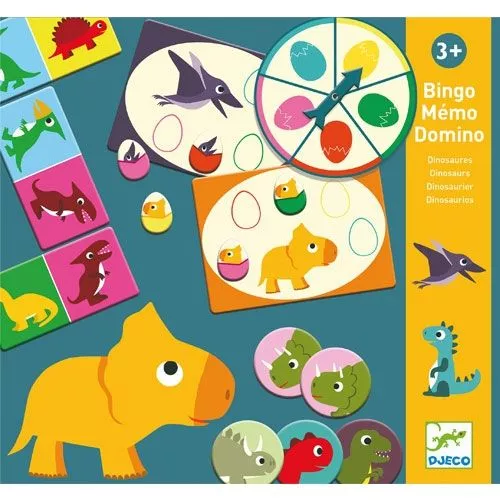 djeco spelletjes bingo, memorie, domino - dino's Djeco Spelletjes Bingo, Memorie, Domino - Dino's -Djeco Speelgoed djeco spelletjesdoos dino s ilovespeelgoed3