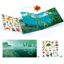 Djeco Stickerboek In De Zee 3 Djeco Stickerboek In De Zee -Djeco Speelgoed djeco stickerboek in de zee 2