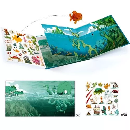 djeco stickerboek in de zee Djeco Stickerboek In De Zee -Djeco Speelgoed djeco stickerboek in de zee 2