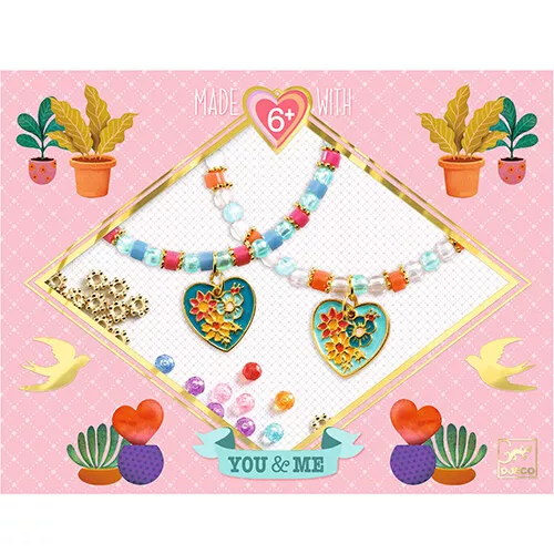 djeco armbandjes maken me & you - heart threading Djeco Armbandjes Maken Me & You - Heart Threading -Djeco Speelgoed djeco armbandjes maken me you heart threading 1