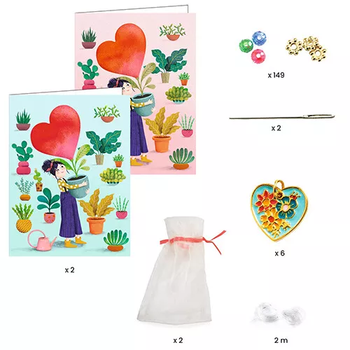 djeco armbandjes maken me & you - heart threading Djeco Armbandjes Maken Me & You - Heart Threading -Djeco Speelgoed djeco armbandjes maken me you heart threading 2