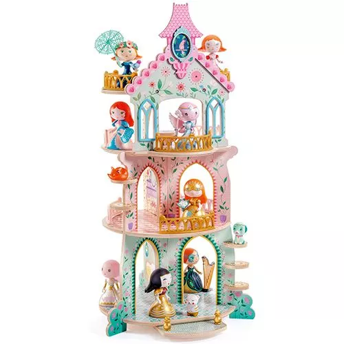 djeco arty toys poppenhuis - ze princess tower Djeco Arty Toys Poppenhuis - Ze Princess Tower -Djeco Speelgoed djeco arty toys poppenhuis ze princess tower 1