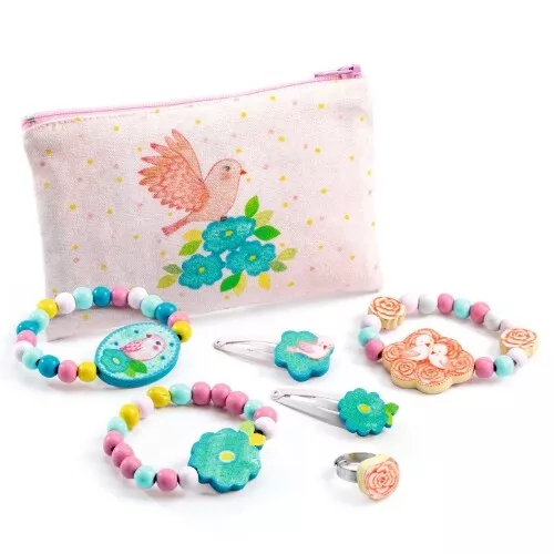 djeco sieraden met etui - birdie Djeco Sieraden Met Etui - Birdie -Djeco Speelgoed djeco birdies jewelry1