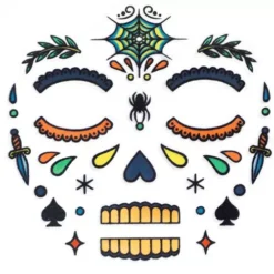 Djeco Gezichtsstickers - Doodshoofd -Djeco Speelgoed djeco gezichtsstickers doodshoofd 2