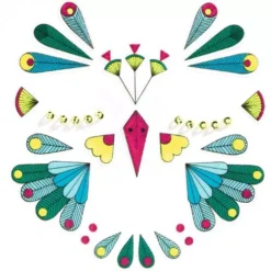 Djeco Gezichtsstickers - Vogel -Djeco Speelgoed djeco gezichtsstickers vogel