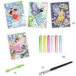 Djeco Glitterschilderijen Feeërieke Sferen 3 Djeco Glitterschilderijen Feeërieke Sferen -Djeco Speelgoed djeco glitterschilderijen fee rieke sferen2