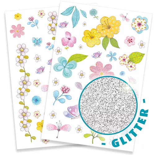 djeco glittertattoos - veldbloemen Djeco Glittertattoos - Veldbloemen -Djeco Speelgoed djeco glittertattoos veldbloemen 3