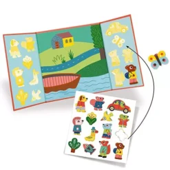 Djeco Herbruikbare Stickers Dieren - 14st -Djeco Speelgoed djeco herbruikbare stickers dieren 14st 2