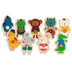 Djeco Houten Magneten Dieren (24st) -Djeco Speelgoed djeco houten magneten dieren 24st 2