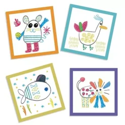 Djeco Tekenspel Samen Tekenen - Grappige Dieren -Djeco Speelgoed djeco kaartspel funny animals 2