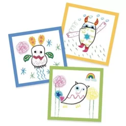 Djeco Tekenspel Samen Tekenen - Monsters 3 Djeco Tekenspel Samen Tekenen - Monsters -Djeco Speelgoed djeco kaartspel little monsters 1