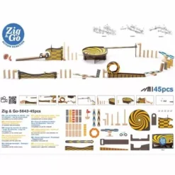 Djeco Kettingreactiespel Zig & Go - 45st -Djeco Speelgoed djeco kettingreactiespel zig go 45st 0