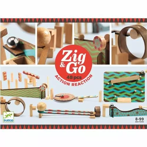 djeco kettingreactiespel zig & go - 48st Djeco Kettingreactiespel Zig & Go - 48st -Djeco Speelgoed djeco kettingreactiespel zig go 48st 2