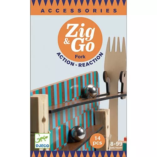 Djeco Kettingreactiespel Zig & Go - Fork - 14st -Djeco Speelgoed djeco kettingreactiespel zig go fork 14st 1