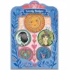 Djeco Kinderbuttons Lovely Badges - Geluk -Djeco Speelgoed djeco kinderbuttons lovely badges geluk 1