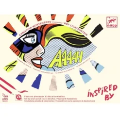 Djeco Kleur- En Krasplaatjes Stripverhaal Superheroes - Roy Lichtenstein