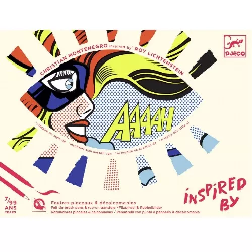 djeco kleur- en krasplaatjes stripverhaal superheroes - roy lichtenstein Djeco Kleur- En Krasplaatjes Stripverhaal Superheroes - Roy Lichtenstein -Djeco Speelgoed djeco kleur en krasplaatjes pop art