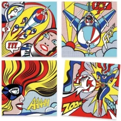 Djeco Kleur- En Krasplaatjes Stripverhaal Superheroes - Roy Lichtenstein 6 Djeco Kleur- En Krasplaatjes Stripverhaal Superheroes - Roy Lichtenstein -Djeco Speelgoed djeco kleur en krasplaatjes pop art4
