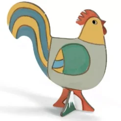 Djeco 3D Kleurplaat Speelfiguren - Boerderij -Djeco Speelgoed djeco kleurplaat 3d speelfiguren boerderij1