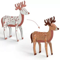 Djeco 3D Kleurplaat Speelfiguren - Bos 5 Djeco 3D Kleurplaat Speelfiguren - Bos -Djeco Speelgoed djeco kleurplaat 3d speelfiguren bos3