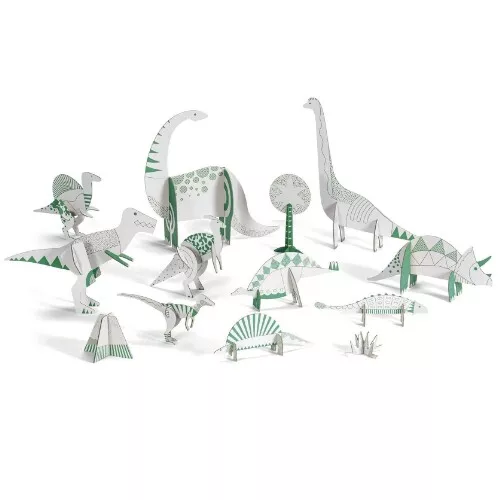 djeco 3D kleurplaat speelfiguren - oceaan Djeco 3D Kleurplaat Speelfiguren - Oceaan -Djeco Speelgoed djeco kleurplaat 3d speelfiguren dinosaurussen4