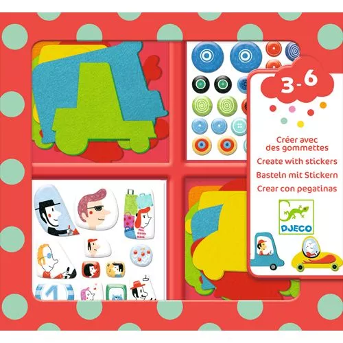djeco knutselset creëren met stickers - auto's Djeco Knutselset Creëren Met Stickers - Auto's -Djeco Speelgoed djeco knutselset cre ren met stickers auto s 2 2