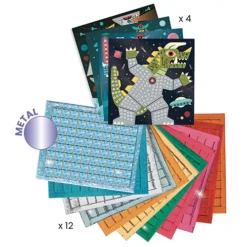 Djeco Knutselset Mozaïek - Space Battle -Djeco Speelgoed djeco knutselset moza ek space battle 3