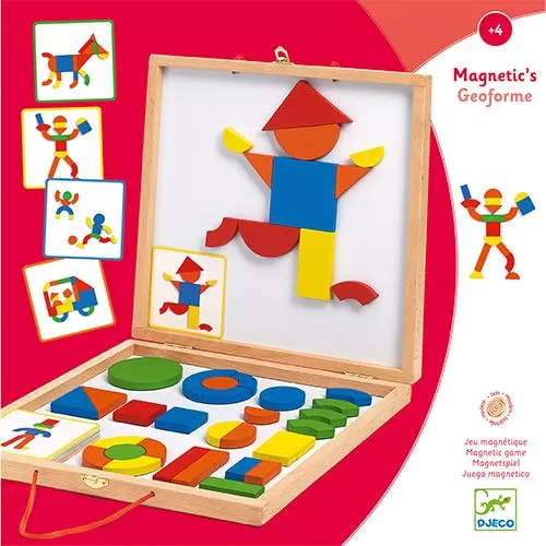 djeco magneetkoffer tangram - 42st Djeco Magneetkoffer Tangram - 42st -Djeco Speelgoed djeco magneetkoffer tangram 42 3