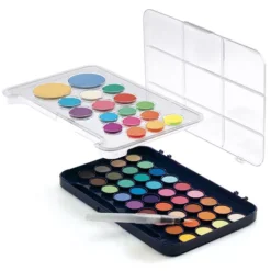 Djeco Waterverf Met Waterkwast - 50 Kleuren -Djeco Speelgoed djeco plakaatverf 50 kleuren 2