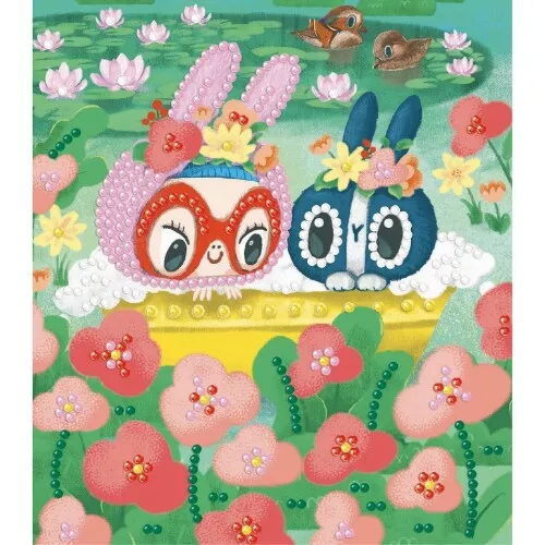 djeco schilderijen mini-diamanten dierenvrienden Djeco Schilderijen Mini-diamanten Dierenvrienden -Djeco Speelgoed djeco schilderijen mini diamanten1