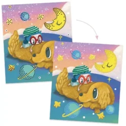 Djeco Schilderijen Mini-diamanten Dierenvrienden 4 Djeco Schilderijen Mini-diamanten Dierenvrienden -Djeco Speelgoed djeco schilderijen mini diamanten2