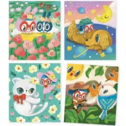 Djeco Schilderijen Mini-diamanten Dierenvrienden 6 Djeco Schilderijen Mini-diamanten Dierenvrienden -Djeco Speelgoed djeco schilderijen mini diamanten4