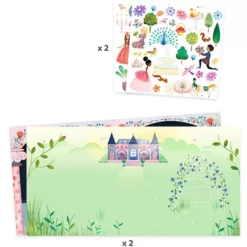 Djeco Stickerboek Kasteelleven -Djeco Speelgoed djeco stickerboek kasteelleven 3
