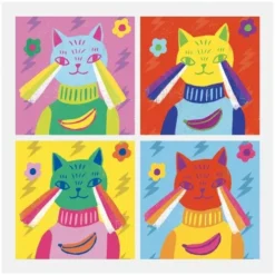 Djeco Stickerset Dierenportretten Totally Pop - Andy Warhol -Djeco Speelgoed djeco stickerset dierenportretten1