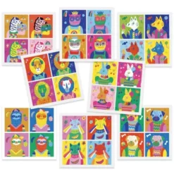 Djeco Stickerset Dierenportretten Totally Pop - Andy Warhol -Djeco Speelgoed djeco stickerset dierenportretten2