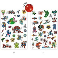 Djeco Tattoos Superhelden En Schurken -Djeco Speelgoed djeco tattoos superhelden en schurken 1