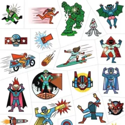 Djeco Tattoos Superhelden En Schurken -Djeco Speelgoed djeco tattoos superhelden en schurken 5