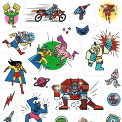 Djeco Tattoos Superhelden En Schurken -Djeco Speelgoed djeco tattoos superhelden en schurken 6