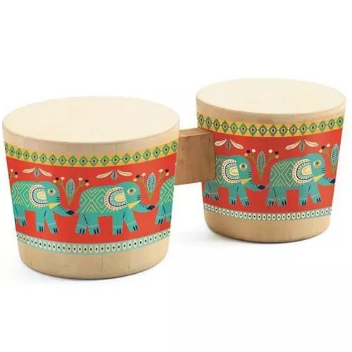 djeco dubbele trommel animambo Djeco Dubbele Trommel Animambo -Djeco Speelgoed dubbele trommel djeco