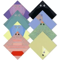 Djeco Origami Pooldieren -Djeco Speelgoed eenvoudige oriigami pooldieren dj08777