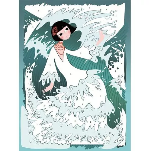 djeco glitterschilderijen feestjurken Djeco Glitterschilderijen Feestjurken -Djeco Speelgoed glitterschilderijen jurken1