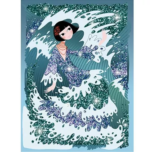 djeco glitterschilderijen feestjurken Djeco Glitterschilderijen Feestjurken -Djeco Speelgoed glitterschilderijen jurken5