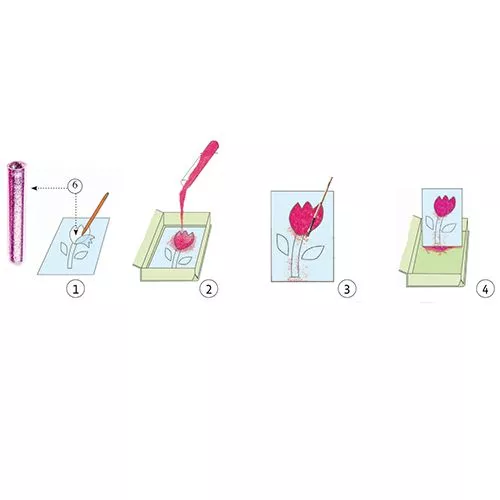 djeco glitterschilderijen goud en zijde Djeco Glitterschilderijen Goud En Zijde -Djeco Speelgoed glitterschilderijen mode2 1