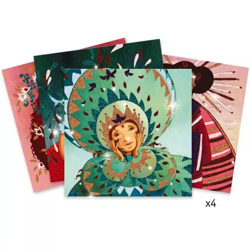 djeco glitterschilderijen goud en zijde Djeco Glitterschilderijen Goud En Zijde -Djeco Speelgoed glitterschilderijen1